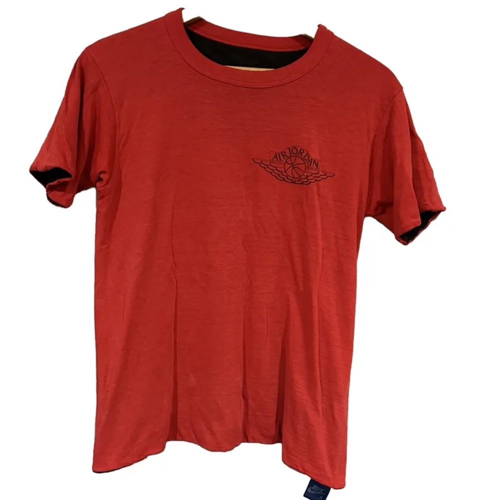 Air Jordan NBA Chicago Bulls Reversible Nike Tee T Shirt Size M Made In USA Vtg